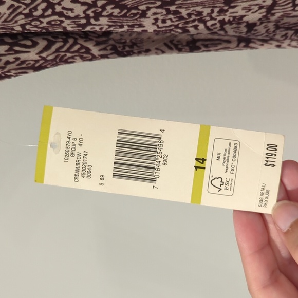 NWT Jones NY Maxi Dress Brown size 14‎ - Picture 5 of 8